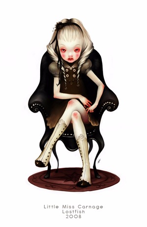 Сюрреалистические иллюстрации французской художницы Элоди LostFish или еще раз об Алисе