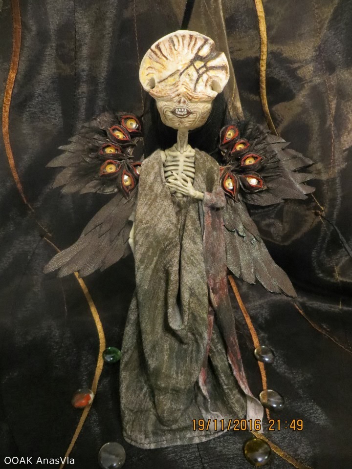 Смерть из киноленты "Хелбой 2". ООАК из Скелиты Калаверас Монстр Хай (фото 5)