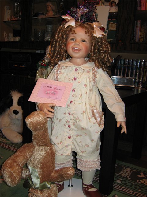 Дорле -коллекционная кукла от Нildegard Gunzel для фирмы «With Heart & Soul». Моя попытка №2