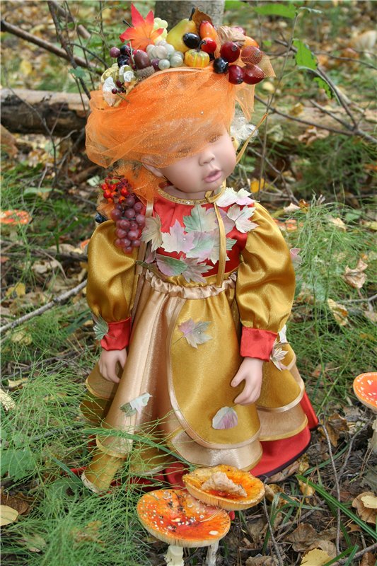 "Осени краски"... Платье для куклы (фото 7)