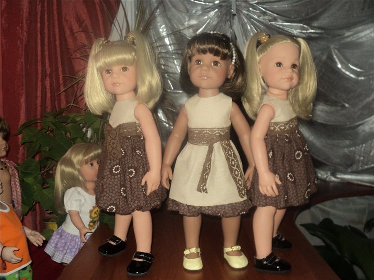 Девчушки любят наряжаться! Наряды для кукол Готц и не только