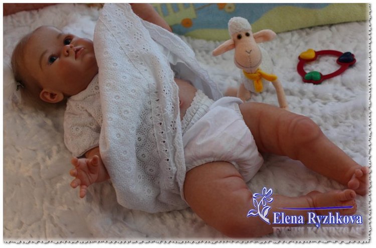 Полиночка - толстушка моя сладкая. Кукла реборн Елены Рыжковой (Россия)