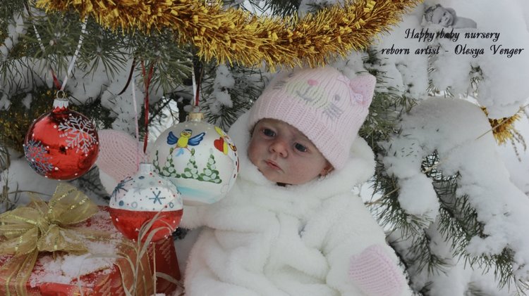 Моё предновогоднее чудо, моя Карлотта. Кукла реборн Олеси Венгер