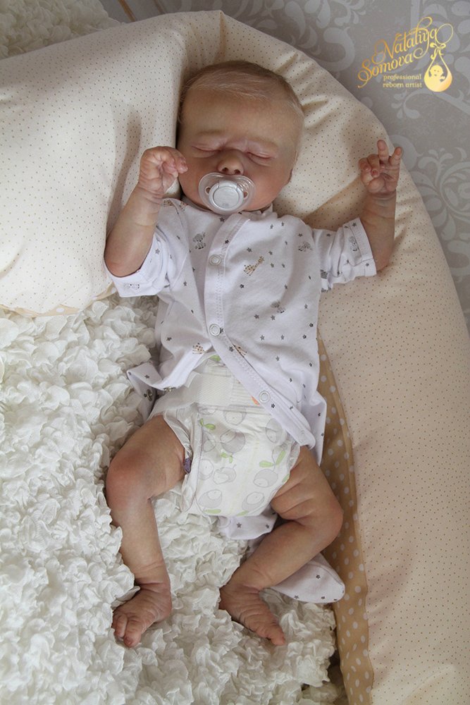 Макарик в роли Тигрули. Кукла реборн Наталии Сомовой (фото 9)