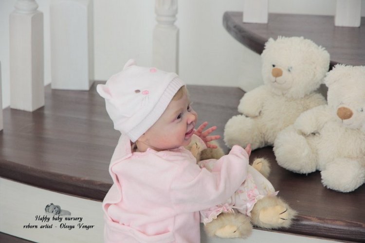 Мой солнечный лучик, моя радуга, мое счастье, моя Милена, Миленочка, Милеша. Кукла реборн Олеси Венгер