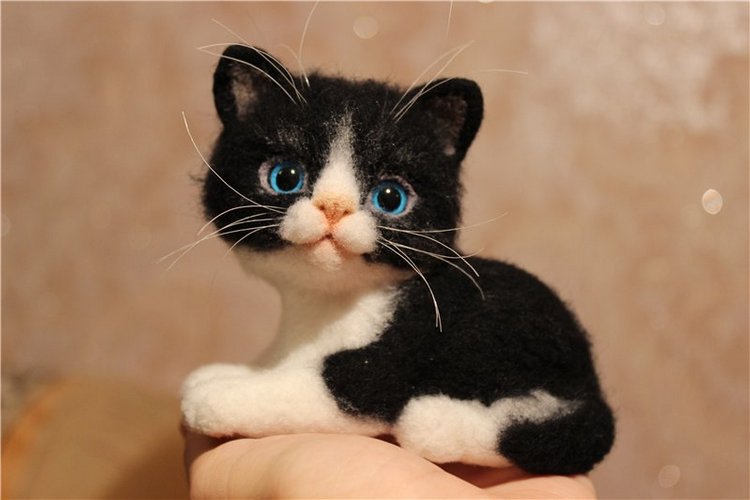 Авторские игрушки валянием. Котята (фото 2)