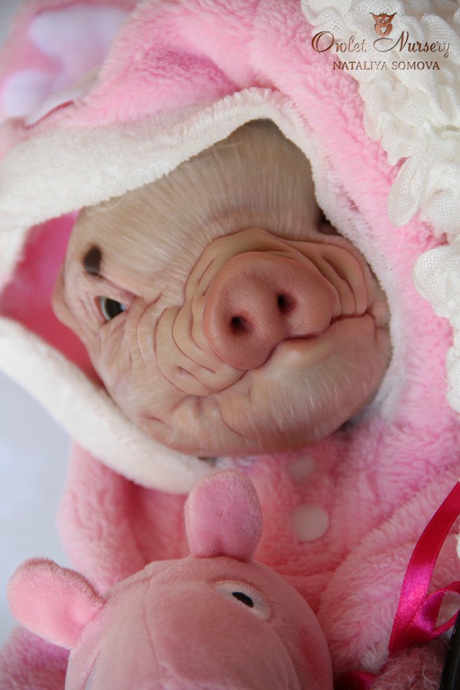 Свинка Пеппа и её младший братик Джордж. Поросята реборн Наталии Сомовой