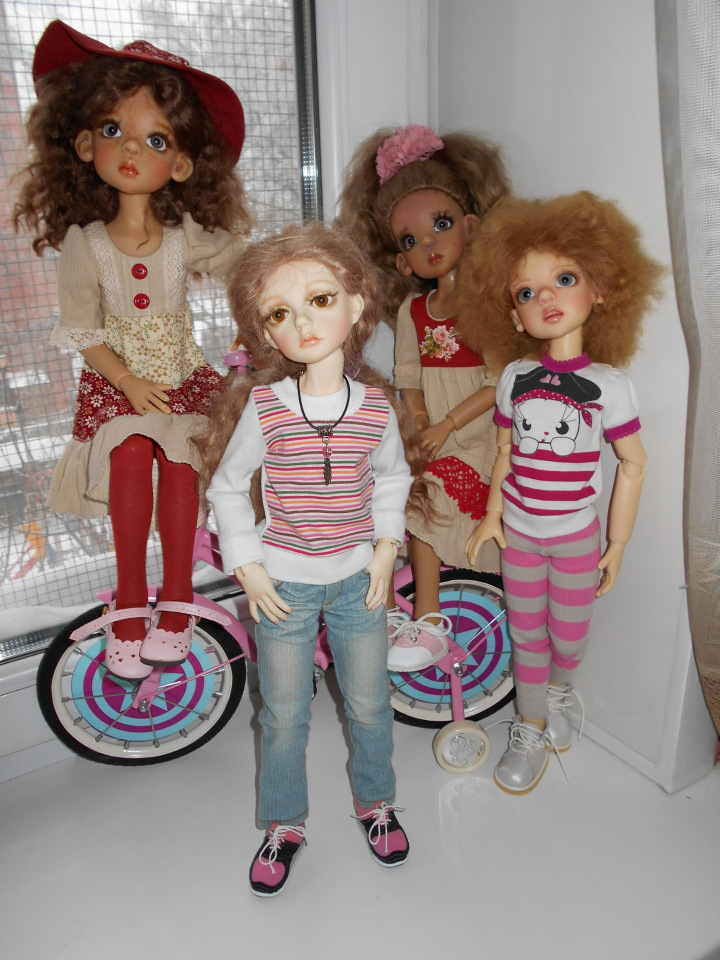 Велосипед в подарок — Куклы Kaye Wiggs (Кайе Виггс): авторские BJD (БЖД) (фото 7)