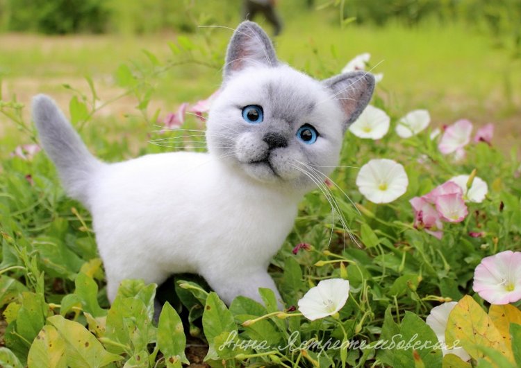 На прогулке — Валяные игрушки из шерсти: сухое валяние (фото 10)