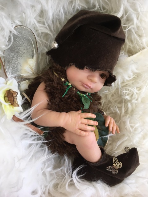 Лесной Эльфёныш,кукла-реборн Элины Кудрявцевой