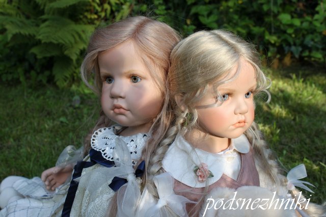 Летние девочки - редкие белокурые красавицы от Хильдегард Гюнцель для Walterhäuser Puppenmanufaktur
