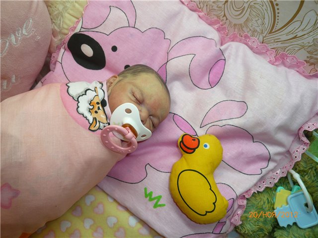 Моя дюймовочка реборн Настенька