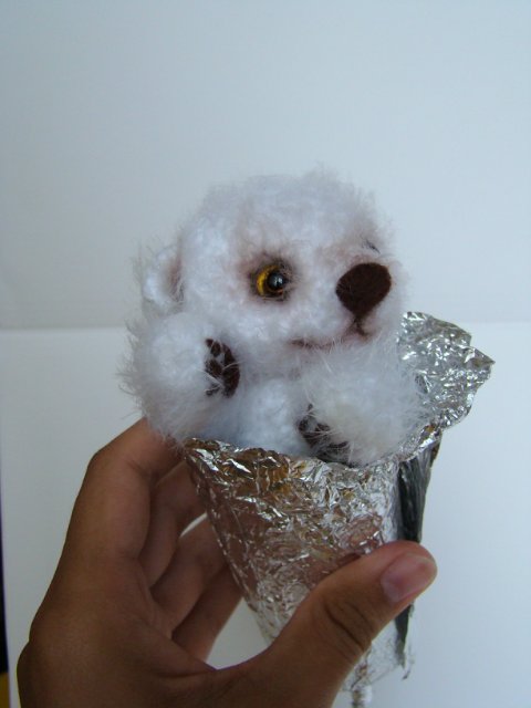 Мишка-эскимо. Игрушка вязанная крючком Ольги Чернухо (фото 3)