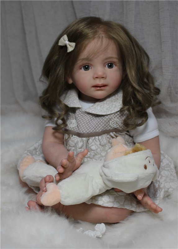 Машенька - маленькая заинька. Куклы реборн Анастасии Гангало (фото 6)