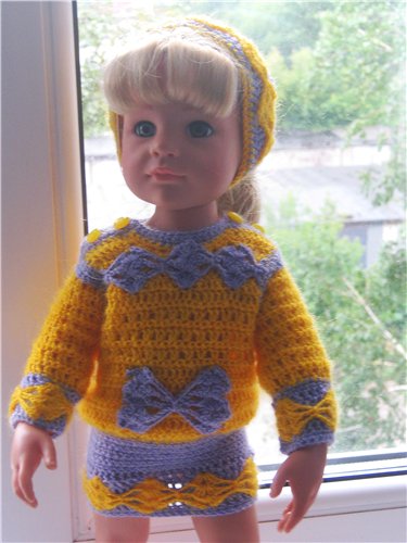 Ох уж эти бантики... Наряды на фэйсинок, паолок, куколок Готц (50 см)