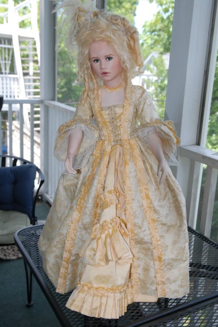 Часть 2: Прекрасная Дама эпохи Рококо. Кукла из фарфора Мишель Баркер (фото 7)