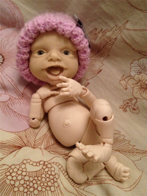 Мордашка-улыбашка. Авторская кукла (фото 8)