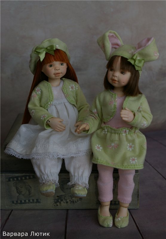 "Алиса" Авторская шарнирная куколка 16 см (фото 6)