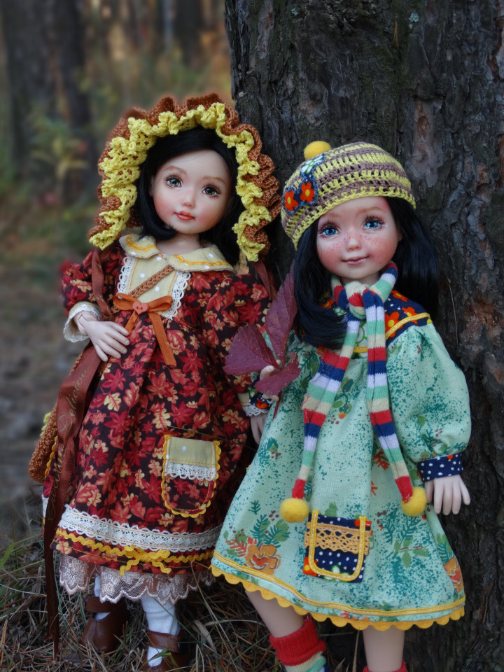 Любимые куколки Jolina в осеннем лесу