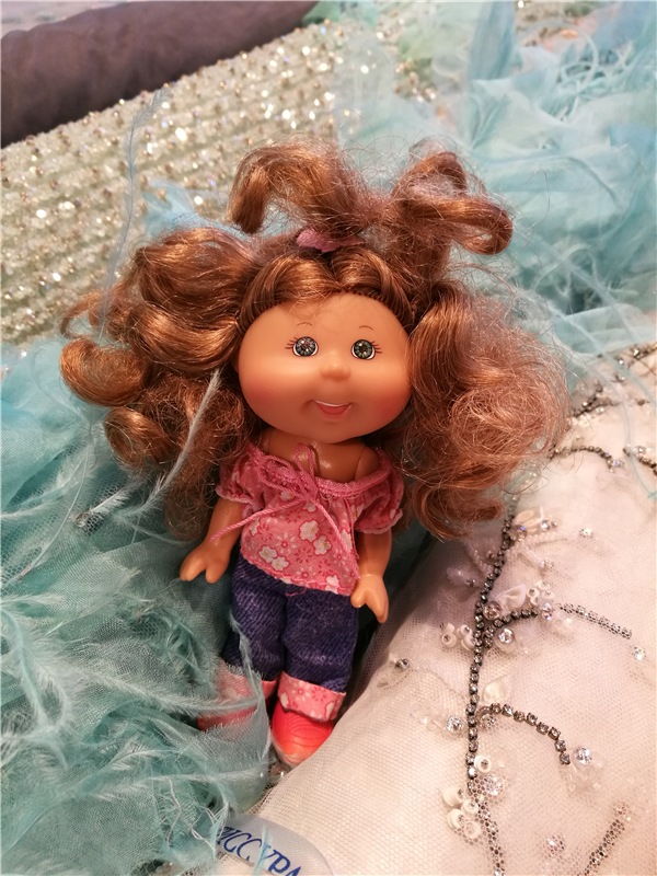 Весенний коллаж тканей — Куклы Cabbage Patch Kids (Капустки): винтаж 80