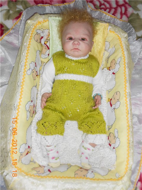 Моя новая вязалочка для малышки реборн