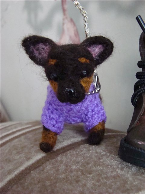 Девочка с собачкой. Авторская кукла Кондрашовой Ирины (фото 2)