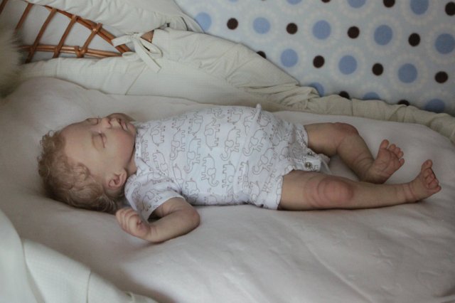 Мальчик одуванчик... Куколка реборн Вишни Виктории (фото 2)