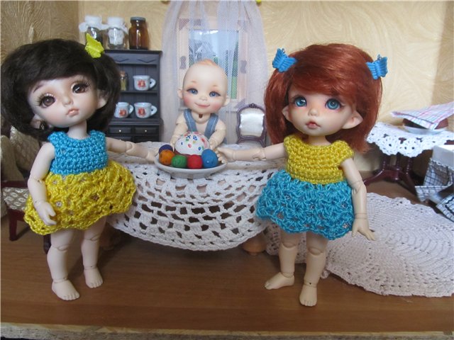 Малыши бжд готовятся к Пасхе