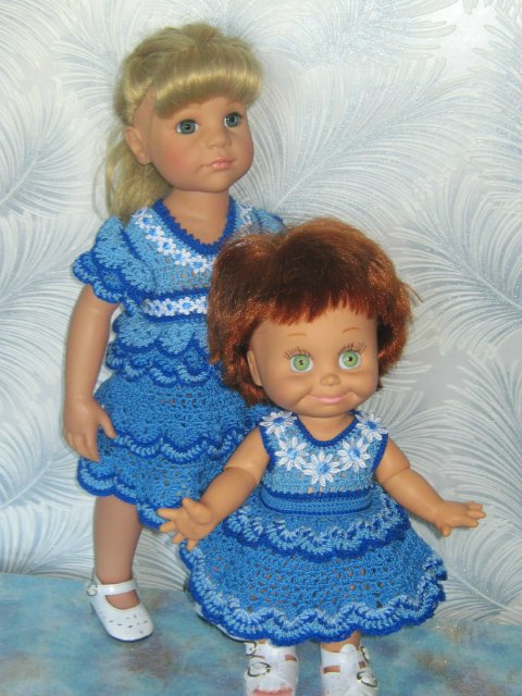 Новая коллекция летних вязаных нарядов для фейсинок, готциков, паолок под названием "Ромашки"