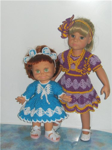 Ох уж эти бантики... Наряды на фэйсинок, паолок, куколок Готц (50 см)