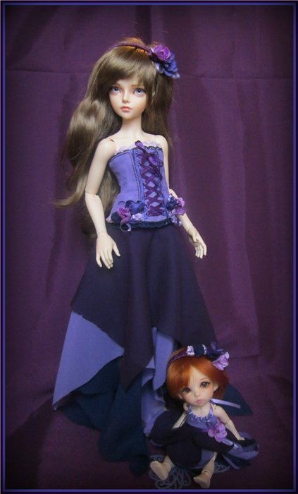 Немного сказки(фантазийные наряды для куколок LittleFee,PukiFee,MiniFee,Ellowyne)