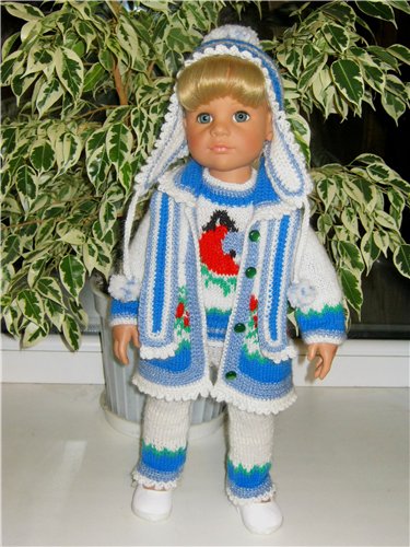 Снегири прилетели. Теплая одежда для фэйсинок и кукол Готц