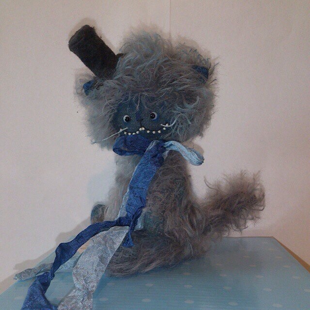 Чеширский кот, игрушка ручной работы (фото 4)