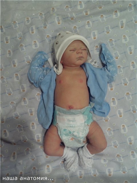 Маленький малыш реборн Андрейка, молд Жульен