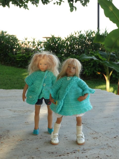 Бирюзовые зерисовки — Куклы Annette Himstedt (Аннетт Химстедт): коллекционные