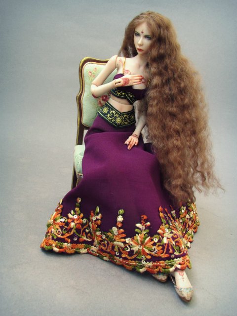 Кэйлаш. Авторская кукла — Авторские шарнирные куклы своими руками: лепка (фото 8)