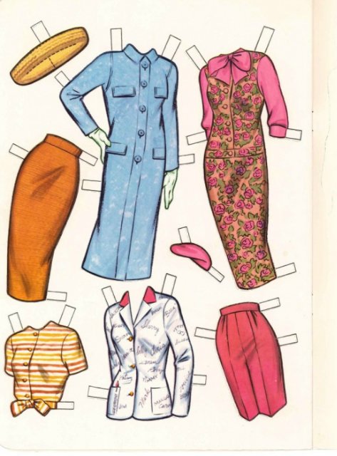 Бумажные куклы для вырезания моего детства