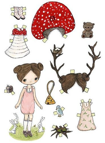 Мои любимые бумажные куклы для вырезания