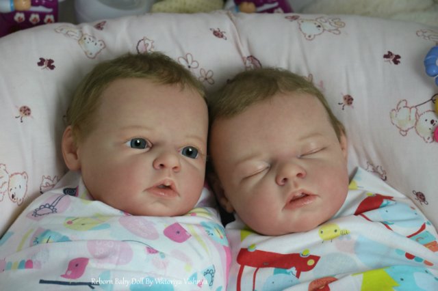 Близняшечки Ноа... Куколки реборн Виктории Вишни