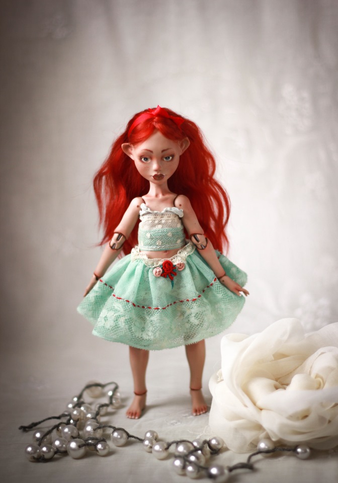 Девочки-эльфийки от Skvorkadolls. Шарнирные авторские куклы