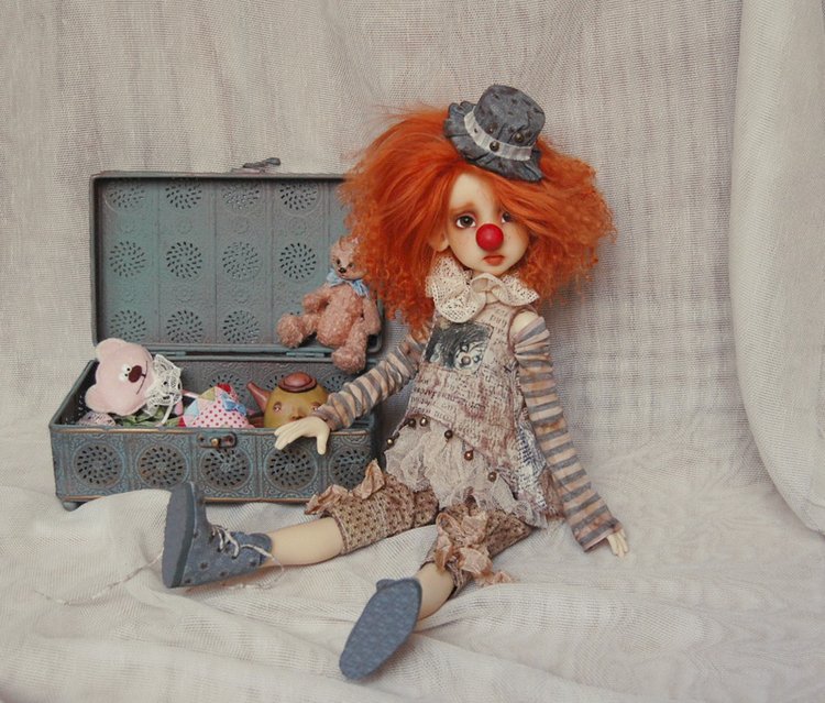 Здравствуй, клоун — Куклы Kaye Wiggs (Кайе Виггс): авторские BJD (БЖД) (фото 7)
