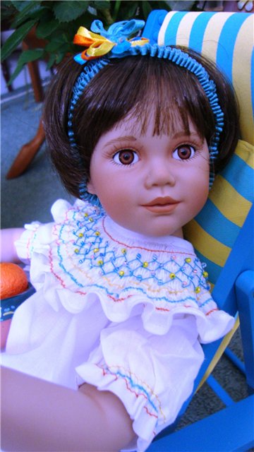 Из коллекции маленьких очаровашек Анны Tиммерман - фарфоровая кукла Orange Blossom (фото 6)