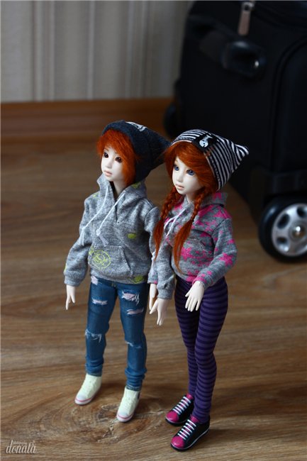 Кинко и Ринри: привет из Буковели! Nano Haruka & Pure Neemo Azone XS white, OOAK by Tocho, outfit by Yumiko Mikoto