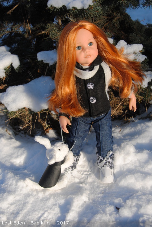 Самая красивая Рыжая. Сара с собачкой 2009 г от Gotz