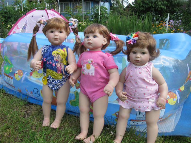 Мои лапушки на даче. Девчонки Мидлтошки на отдыхе (фото 2)