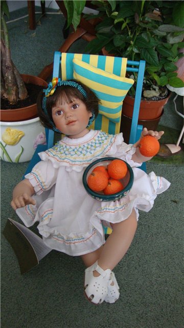 Из коллекции маленьких очаровашек Анны Tиммерман - фарфоровая кукла Orange Blossom