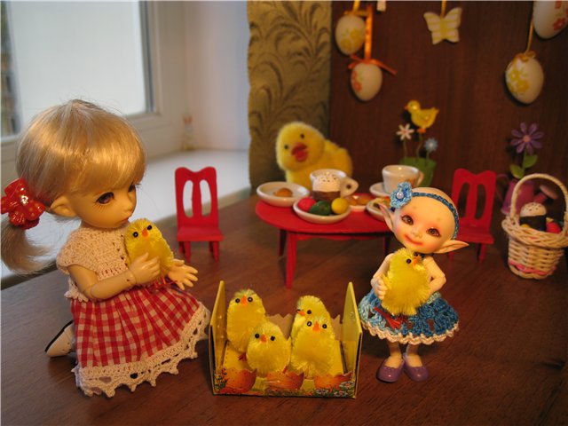 Встречаем Светлую Пасху. Куклы БЖД Пукифи Анте и Реалпуки Пупу (фото 7)