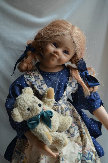 Знакомство с куклами Anni Aegerter фирмы Schmider Creativ. Тони - образ Пеппи или подружки Тома Сойера