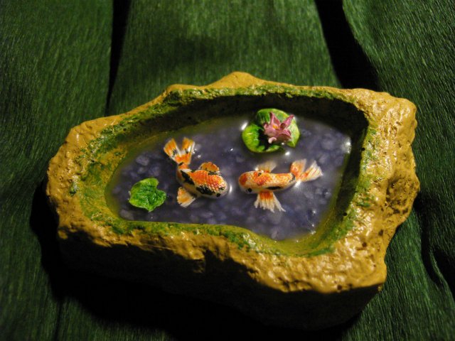 Прудик для сада с рыбками кои. Мастер-класс от Таниты (фото 7)