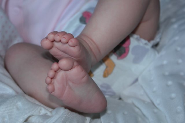 Маленькая кнопочка реборн Сабрина, художник Беспалова Жанна